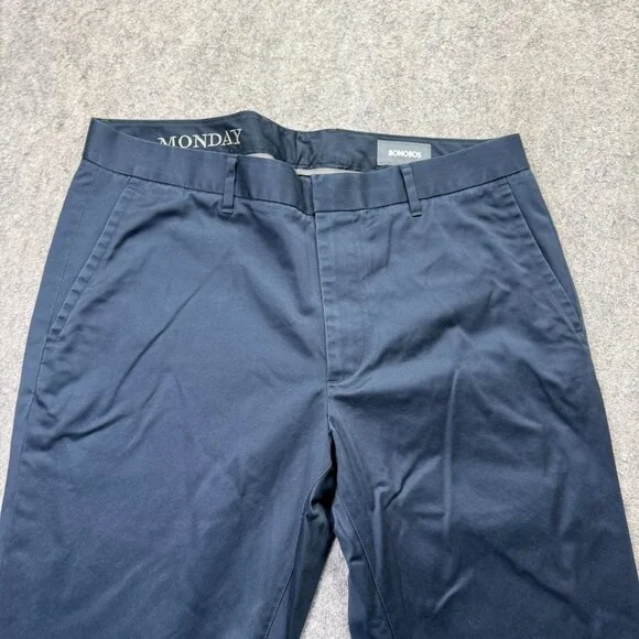 Bonobos Monday Weekday Warrior Pants Men 34 x 31* Blue Slim Fit 20724 Tapered - Picture 3 of 16